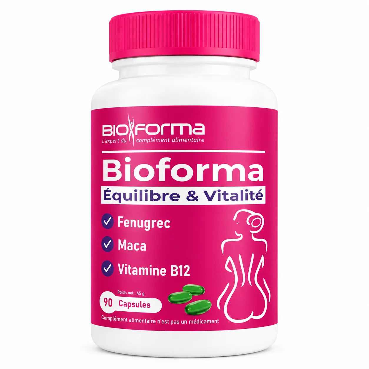 Bioforma Équilibre et Vitalité 90 capsules pour appétit, prise de poids et vitalité